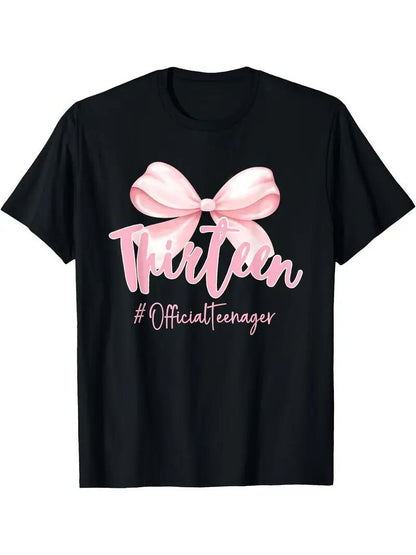 Women's Graphic T-Shirt - Stylish Black Printed Short Sleeve Top